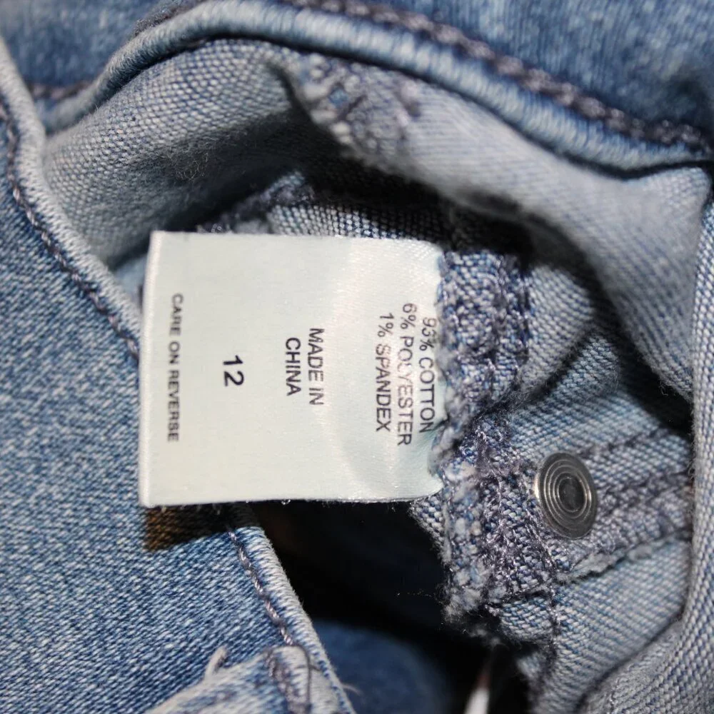 New York & Co - Side Fray Jeans, Light Wash Denim - Size 12